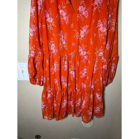 Vince camuto floral flare dress lined size medium in excellent condition - Picture 6 of 9